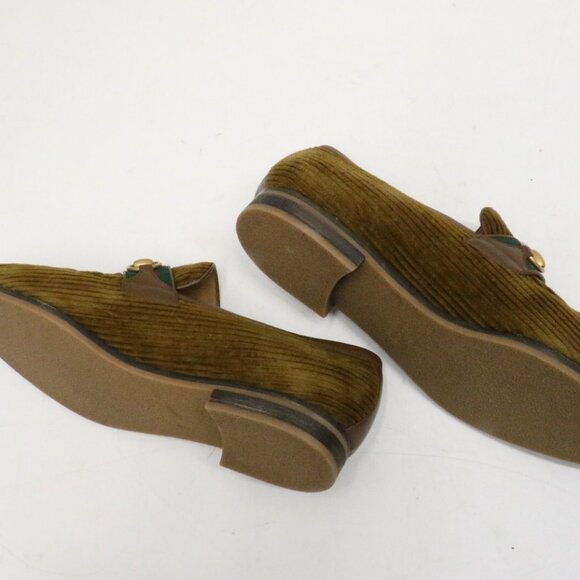 Gucci Paride Horsebit GG Logo Brow Suede Loafers Mens Size G 8.5/US 9/EU 42.5 - Picture 16 of 16